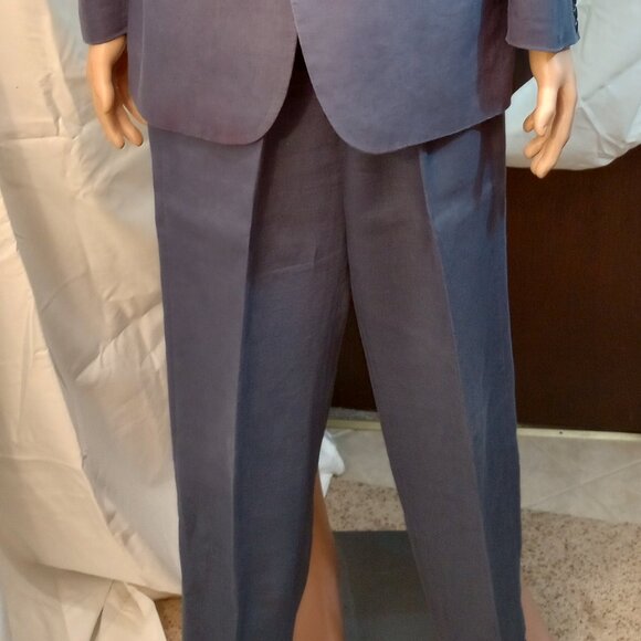 Samuel Windsor Suit + Trousers - Color: Blue Linen - Picture 3 of 4